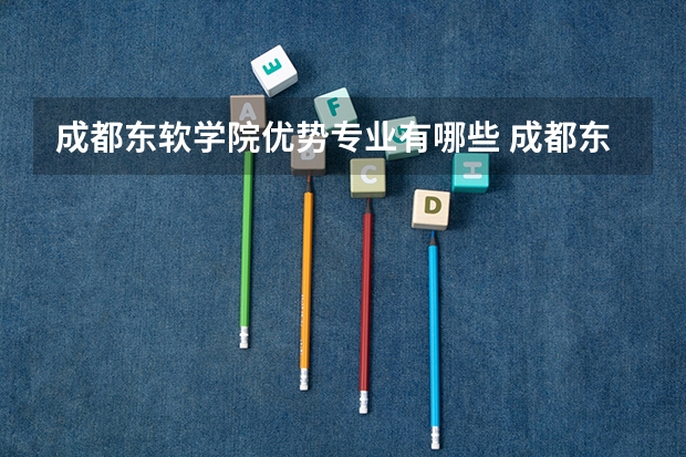 成都东软学院优势专业有哪些 成都东软学院目前优势专业排名