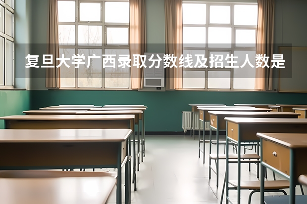 复旦大学广西录取分数线及招生人数是多少