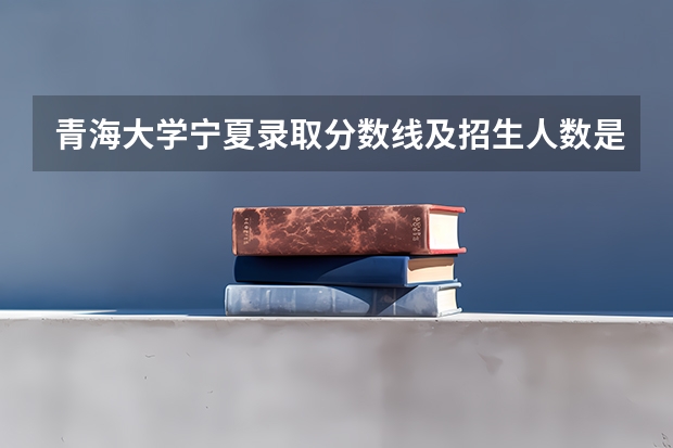 青海大学宁夏录取分数线及招生人数是多少