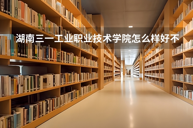 湖南三一工业职业技术学院怎么样好不好(附排名简介)