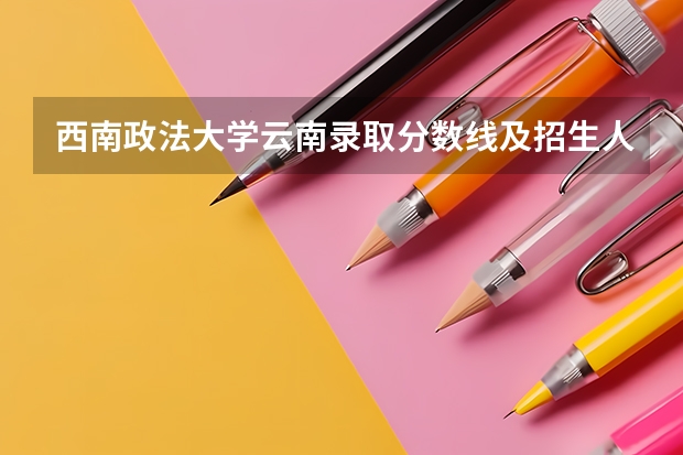 西南政法大学云南录取分数线及招生人数是多少