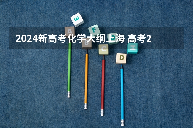 2024新高考化学大纲上海 高考2024改革新政策