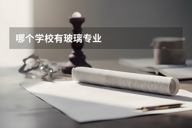 哪个学校有玻璃专业