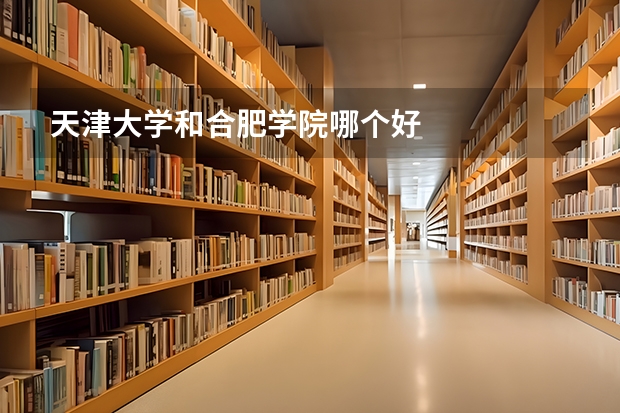 天津大学和合肥学院哪个好