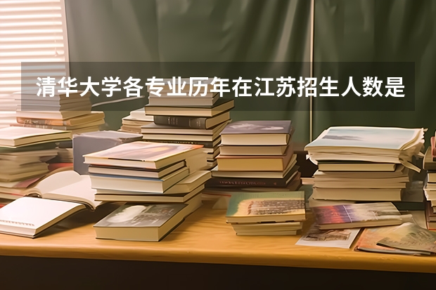 清华大学各专业历年在江苏招生人数是多少