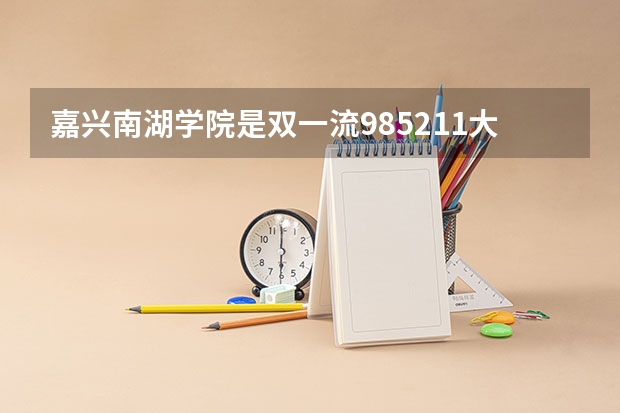 嘉兴南湖学院是双一流/985/211大学吗?历年分数线是多少