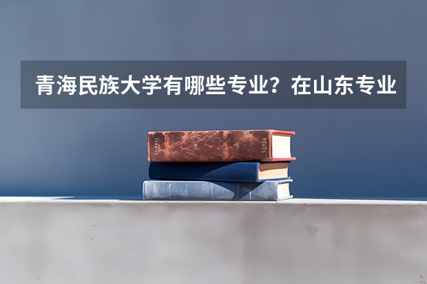 青海民族大学有哪些专业？在山东专业录取分数线是多少