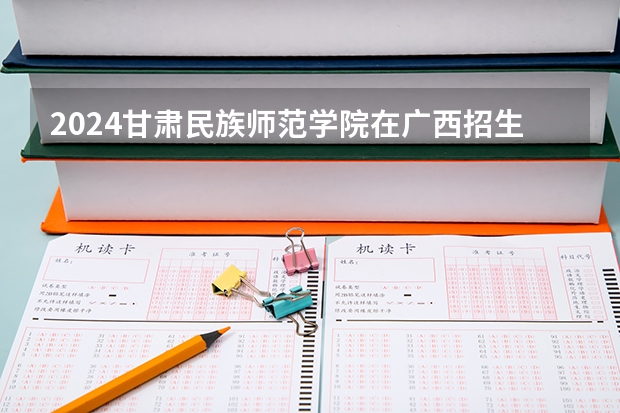 2024甘肃民族师范学院在广西招生计划