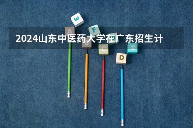2024山东中医药大学在广东招生计划