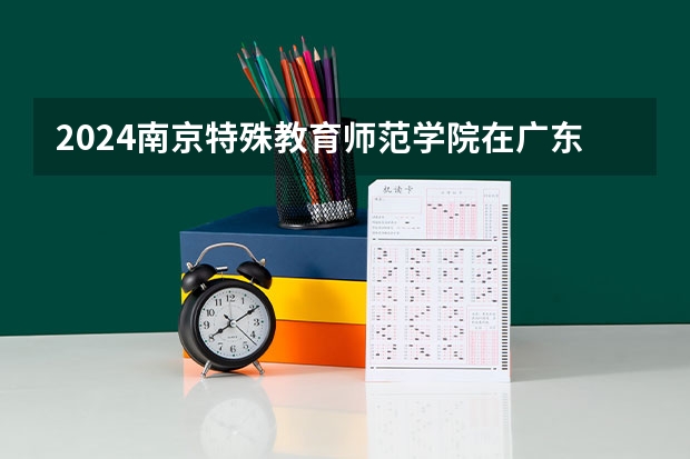 2024南京特殊教育师范学院在广东招生计划