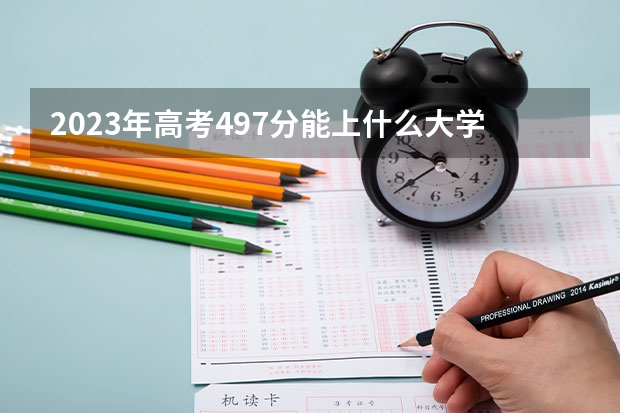2023年高考497分能上什么大学