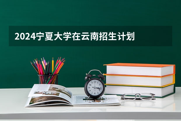 2024宁夏大学在云南招生计划
