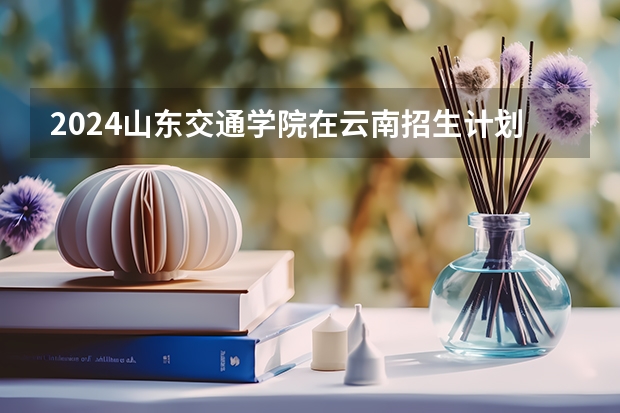 2024山东交通学院在云南招生计划
