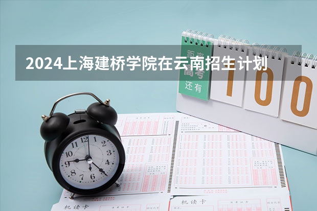 2024上海建桥学院在云南招生计划