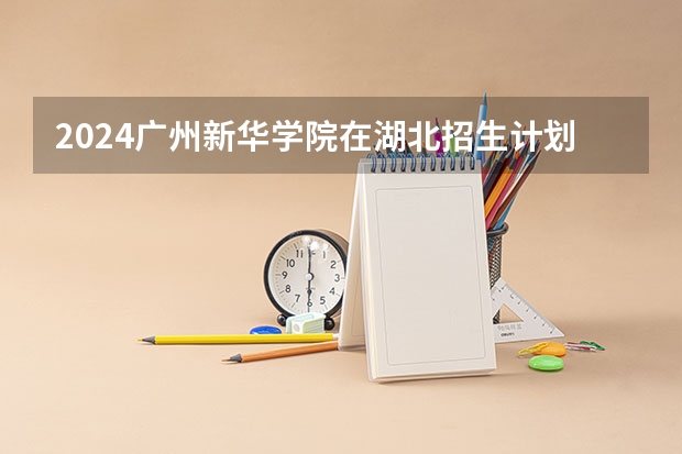 2024广州新华学院在湖北招生计划