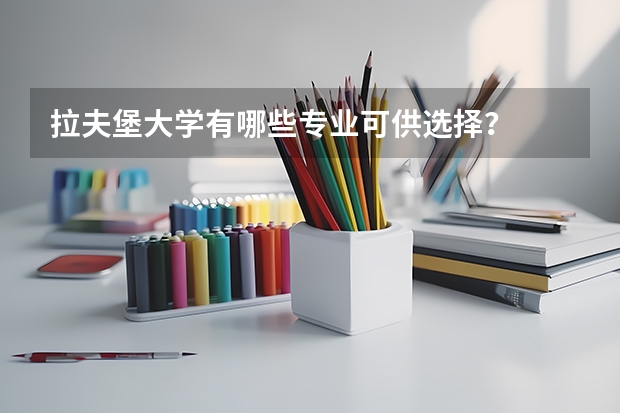 拉夫堡大学有哪些专业可供选择？