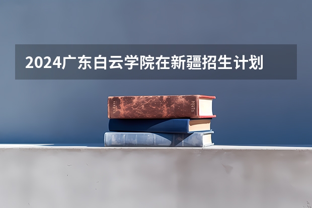 2024广东白云学院在新疆招生计划