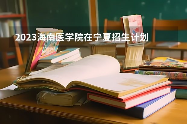2023海南医学院在宁夏招生计划