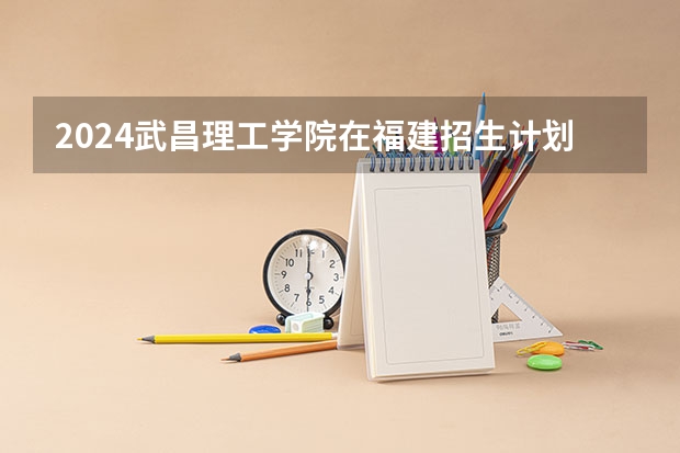 2024武昌理工学院在福建招生计划