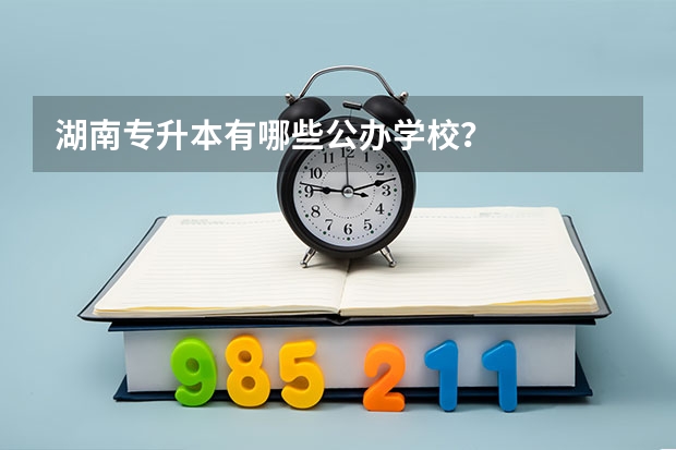 湖南专升本有哪些公办学校？