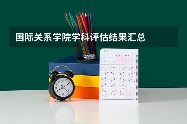 国际关系学院学科评估结果汇总