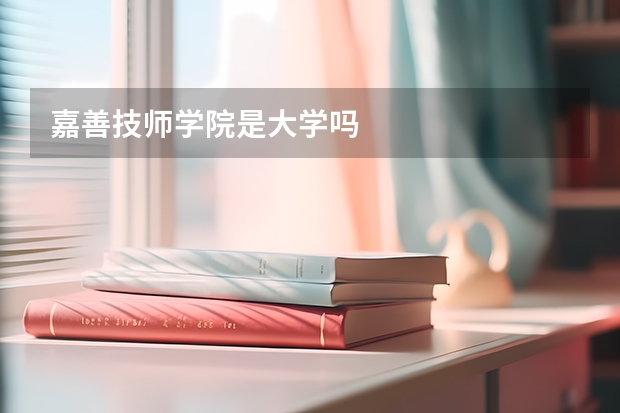 嘉善技师学院是大学吗