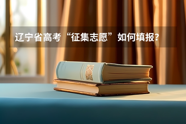 辽宁省高考“征集志愿”如何填报？