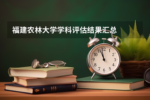 福建农林大学学科评估结果汇总
