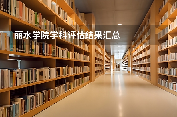 丽水学院学科评估结果汇总