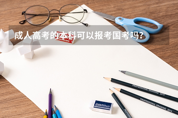 成人高考的本科可以报考国考吗？