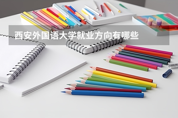 西安外国语大学就业方向有哪些
