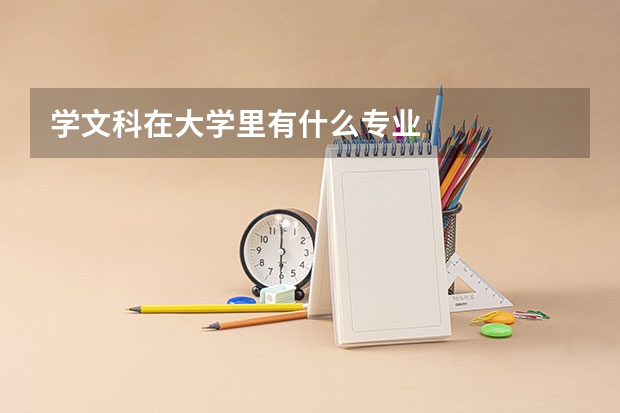 学文科在大学里有什么专业