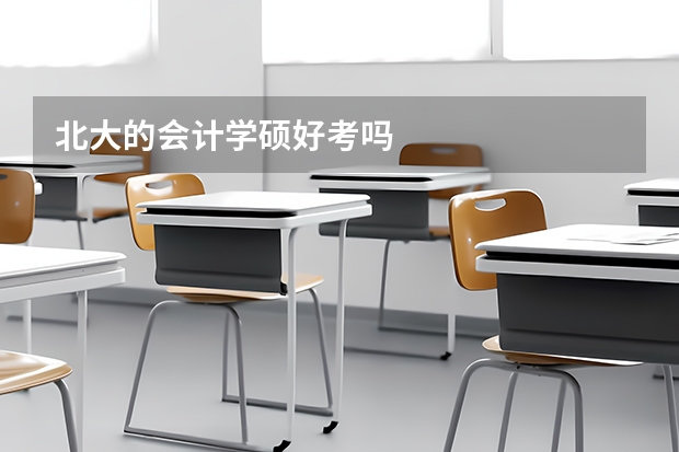 北大的会计学硕好考吗