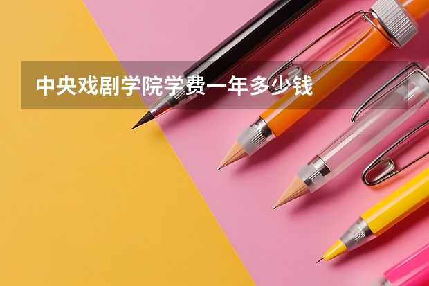 中央戏剧学院学费一年多少钱