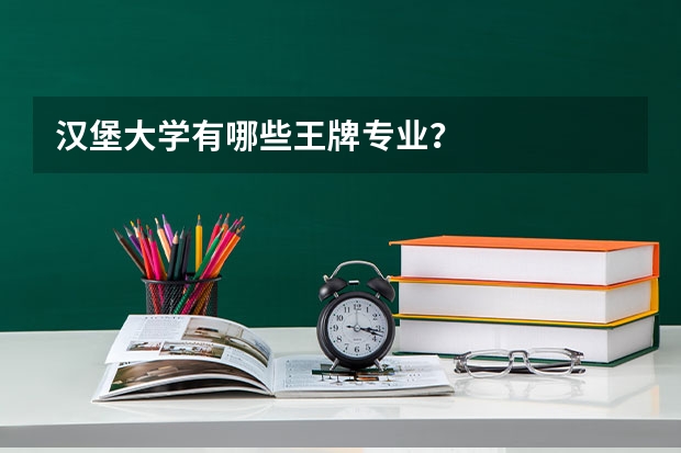 汉堡大学有哪些王牌专业？