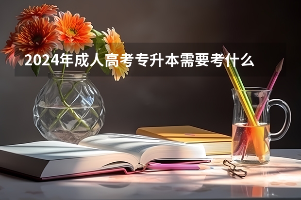 2024年成人高考专升本需要考什么