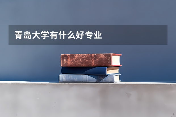 青岛大学有什么好专业