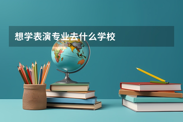 想学表演专业去什么学校