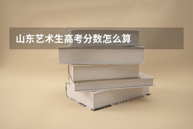 山东艺术生高考分数怎么算