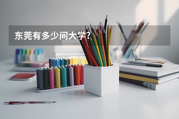东莞有多少间大学?