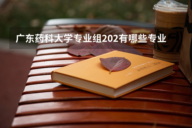 广东药科大学专业组202有哪些专业