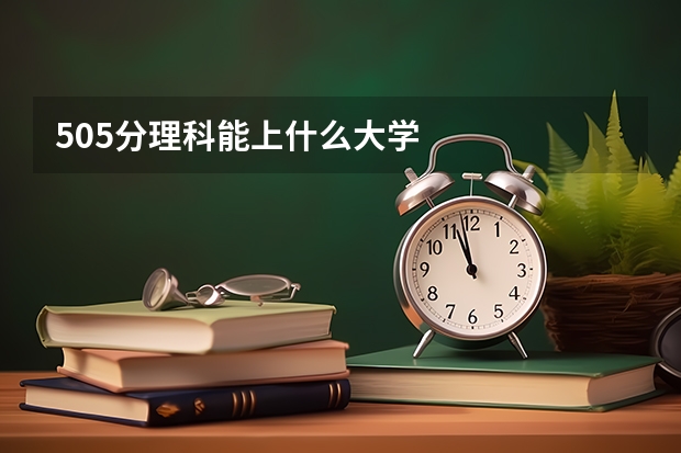 505分理科能上什么大学
