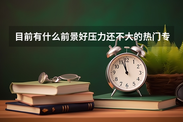 目前有什么前景好压力还不大的热门专业？