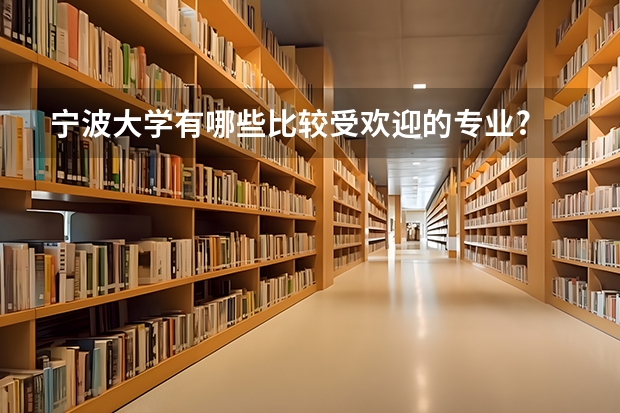 宁波大学有哪些比较受欢迎的专业?