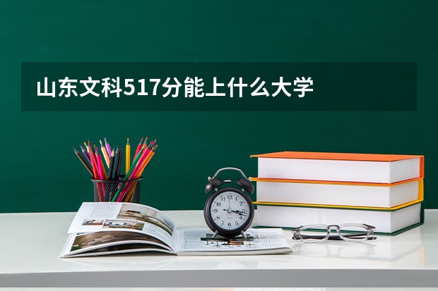 山东文科517分能上什么大学