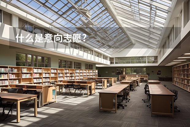 什么是意向志愿?