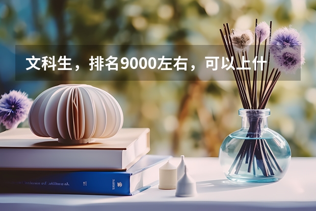 文科生，排名9000左右，可以上什么大学啊?