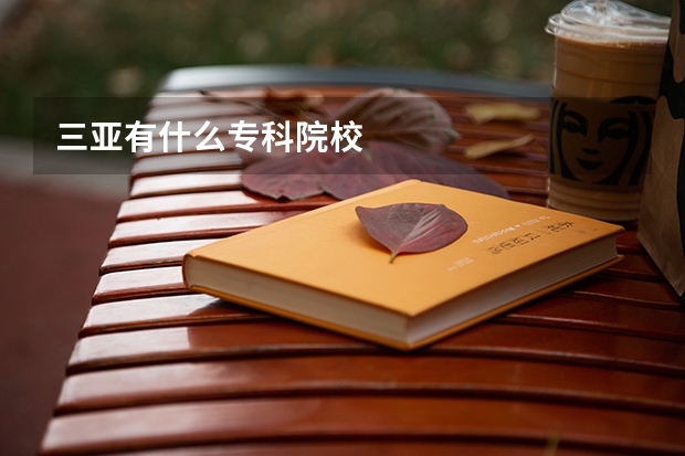 三亚有什么专科院校