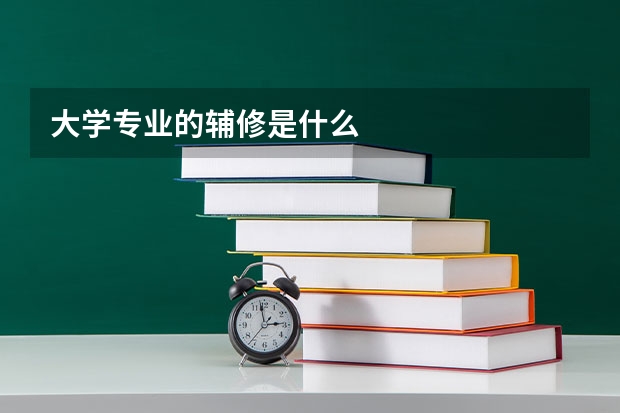 大学专业的辅修是什么