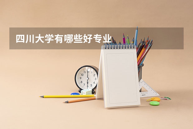 四川大学有哪些好专业